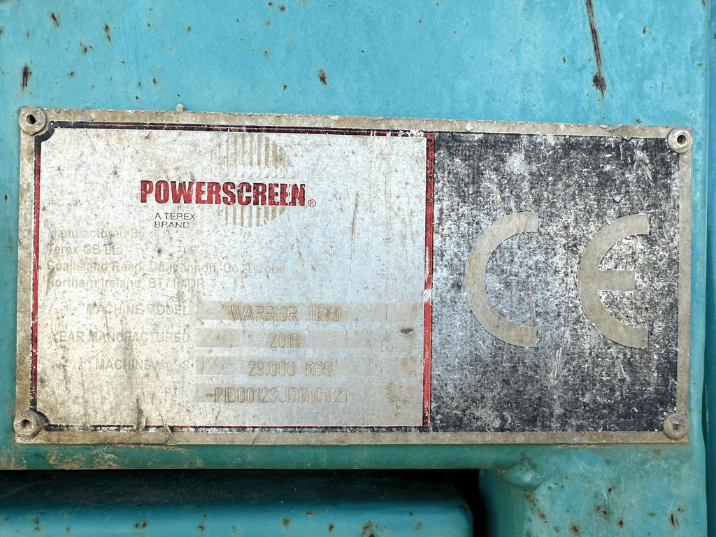 2018 Powerscreen Warrior 1800 with 3461 Hours