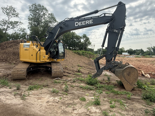 2019 John Deere 245G LC excavator — left side profile