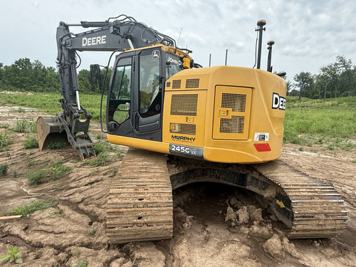 2019 John Deere 245G LC excavator — rear quarter view